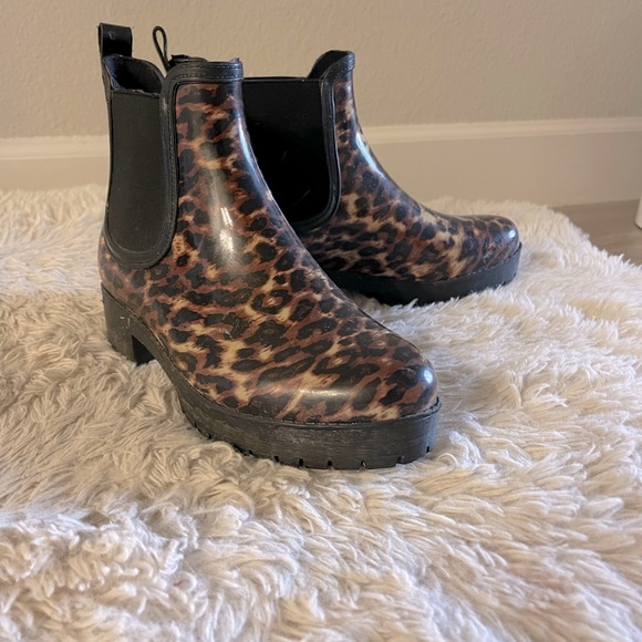 Jeffrey Campbell Leopard Rain boots - Picture 2 of 3